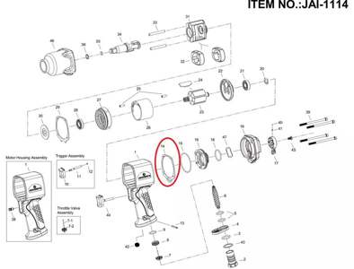 JONNESWAY Pneumatic wrench gasket
