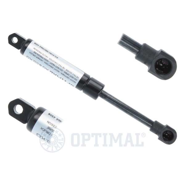 OPTIMAL Gasfeder 11400205 Länge [mm]: 178, Hub [mm]: 55, Ausschubkraft [N]: 450, Gehäusedurchmesser [mm]: 19, Kolbenstangendurchmesser [mm]: 8