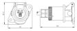 ERICH JAEGER Trailer electric connector 208828 Number of Poles: 07, DIN / ISO: 7638-1, Braking / Drive Dynamics: for vehicles with ABS, for vehicles with EBS, Registration Type: ADR/ GGVS Checked, Voltage [V]: 24, Housing material: GRP (Glass fibre Reinforced Plastic), Supplementary Article/Info 2: with contacts, with cap, Outflow middle, Mounting Type: Bayonet, Connector / Clamp: with cable gland, Plug Type: Crimp Contact, Cable cross-section from [mm2]: 9, Cable cross-section to [mm2]: 16, Packing Type: Bag 
Number of pins: 07, DIN / ISO: 2.