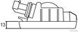 ELPARTS Umrißleuchte 925041 Links/rechts, gelb
Breite [mm]: 103, Höhe [mm]: 55, Tiefe [mm]: 13, Einbauseite: beidseitig, Lampenart: R5W, Leuchtefunktion: mit Rückstrahllicht, Ergänzungsartikel/Ergänzende Info: mit lampenträger, Lichtscheibenfarbe: gelb, Anschlusstechnik: AMP Superseal 5.