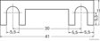 ELPARTS Fuse 927036 Fuse Type: Strip Fuse, DIN / ISO: 72581-2, Rated Current [A]: 60, Voltage to [V]: 36 
Fuse Type: Strip Fuse, Current Strength [A]: 60, Voltage to [V]: 36, Bolt Distance [mm]: 30, Bolt O [mm]: 5,5, DIN / ISO: 72581-2 2.