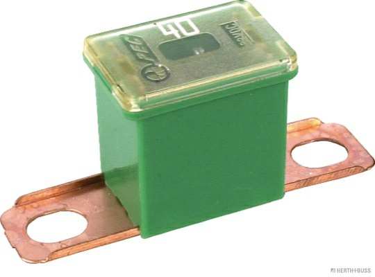 ELPARTS Fuse 927093 Fuse Type: Block Fuse, Rated Current [A]: 40, Voltage to [V]: 32, DIN / ISO: 8820-4, JASO D612, Colour: Green, Packing Type: Blister Pack 
Fuse Type: Block Fuse, Current Strength [A]: 40, Voltage to [V]: 32, Width [mm]: 22,2, Height [mm]: 21,5, Depth [mm]: 15, Bore Distance [mm]: 36, DIN / ISO: 8820-4, JASO D612, Colour: Green, Packing Type: Blister Pack 1.