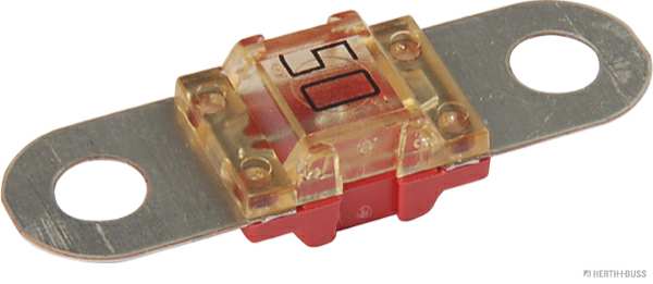 ELPARTS Fuse 927182 Fuse Type: Bolt Type Fuse, MIDI Fuse, Current Strength [A]: 50, Voltage to [V]: 32, Bolt Distance [mm]: 30, Bolt O [mm]: 5, DIN / ISO: 8820-5, JASO D612, Colour: Red 1.