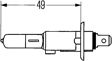 HELLA Bulb 314658 Halogen, headlamp, H1, 100W
Voltage [V]: 12, Rated Power [W]: 55, Lamp Type: H1, Registration Type: ECE approved, Light Design: Halogen, Packing Type: Box, Socket Type bulb: P14.5s, Assy./disassy. by qualified personnel required!:
Cannot be taken back for quality assurance reasons! 2.