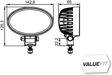 HELLA Arbeitsscheinwerfer 363814 Montageart: Anbau, Nennspannung [V]: 12, 24, Anzahl der LEDs: 8, Befestigungsart: stehend, Form: oval, Lampenart: LED, Lichtstrom [lm]: 1200, Lichtverteilung: Nahfeldausleuchtung, Kabellänge [mm]: 530 Kurzinformation: *** Das HELLA VALUEFIT Prinzip:
Montageart: Anbau, geschraubt, Befestigungsart: schwenkbarer Montagebügel, Leuchten-Bauart: LED, Lampenart: LED, Spannung [V]: 12, 24, Höhe [mm]: 120, Breite [mm]: 143, Tiefe [mm]: 65, Lichtverteilung: Nahfeldausleuchtung, erfüllt ECE-Norm: R10, Ste 3.