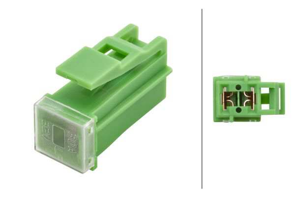 HELLA Fuse 913783 Colour: Green, Rated Current [A]: 30 
Fuse Type: PAL block fuse, Series2, Current Strength [A]: 30, Voltage to [V]: 32, Temperature range from [°C]: -40, Temperature range to [°C]: +125, Width [mm]: 13,4, Depth [mm]: 14, Height [mm]: 31,8, DIN/ISO: JASO 0612, Colour: green, Packing Type: Blister Pack, Assy./disassy. by qualified personnel required!: