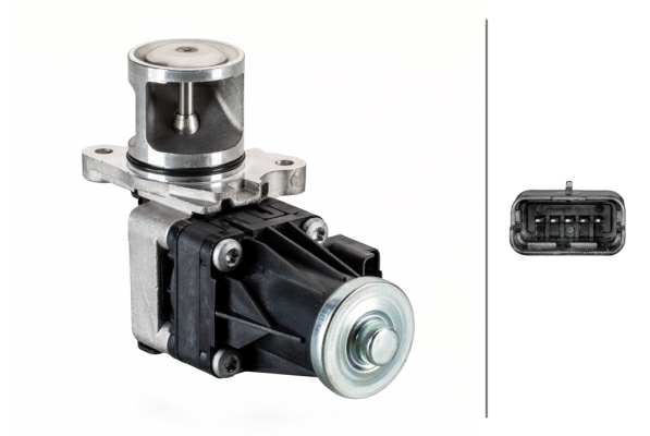 HELLA EGR valve 11109862 Supplementary Article/Supplementary Info: with seal, Operating Mode: Electric, Number of pins: 5, Assy./disassy. by qualified personnel required!: