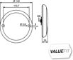 HELLA Rücklicht (universal) 371899 Montageart: Einbau, Anzahl der LEDs: 20, Anzahl der Leuchtefunktionen: 2, Durchmesser [mm]: 140, Gehäusefarbe: schwarz, Lampenart: LED, Einbauseite: links, rechts, Nennspannung [V]: 24, 12 Kurzinformation: *** Das HELLA VALUEFIT Prinzip:
Montageart: Anbau, geschraubt, Leuchten-Bauart: LED, Lampenart: LED, Spannung [V]: 24, 12, Einbauposition: links, rechts, Höhe [mm]: 25, Länge [mm]: 140, Leuchtefunktion: mit Schlusslicht, mit Bremslicht, Anzahl der Leuchtefunktionen: 2, Steckerausführung: Flac 2.