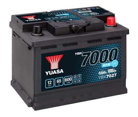 YUASA Batterie 11464538 12V. 65Ah. 600A. EFB Start Stop
Spannung [V]: 12, Kälteprüfstrom EN [A]: 600, Batterie-Kapazität [Ah]: 65, Gewicht gefüllt [kg]: 16,6, Anschlusstechnik: T1, Länge [mm]: 242, Breite [mm]: 175, Höhe [mm]: 190, Endpolart: T1, Batterie: mit Handgriffen, mit Ladezustandsanzeige, Bodenleistenausführung: B03, Polanordnung: 0