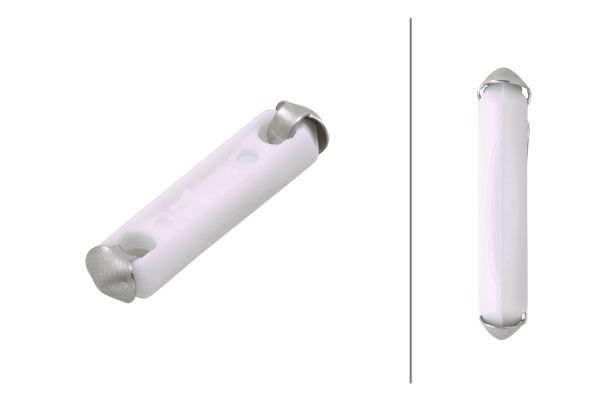 HELLA Fuse 10896684 Colour: White, Rated Current [A]: 8 
Fuse Type: Torpedo fuse, Current Strength [A]: 8, Voltage to [V]: 36, Width [mm]: 25, Height [mm]: 6, DIN/ISO: 72581-1, Colour: white, Packing Type: Blister Pack, Assy./disassy. by qualified personnel required!: