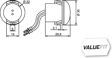 HELLA Begrenzungsleuchte 314994 Einbauseite: vorne, Anzahl der Leuchtefunktionen: 1, Nennspannung [V]: 12, 24, Lampenart: LED Kurzinformation: *** Das HELLA VALUEFIT Prinzip:
Montageart: Einbau, geclipst, Leuchten-Bauart: LED, Lampenart: LED, Spannung [V]: 12, 24, Einbauposition: vorne, Höhe [mm]: 30, Breite [mm]: 30, Länge [mm]: 30, Leuchtefunktion: mit Positionslicht, Anzahl der Leuchtefunktionen: 1, erfüllt ECE-Norm: R7, Anzahl der LEDs: 1, LED-Lichtfarbe: gelb, Gehäusefarbe: schwarz, Lichtscheibenfarbe: glasklar, Leistung 2.