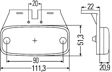 HELLA Umrißleuchte 314973 24 V, mit hinteren Scheinwerfer, Seitenpositionsindikator
Spannung [V]: 24, Lampenart: LED, Leuchten-Bauart: LED 3.