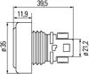 HELLA Begrenzungsleuchte 396479/2 Montageart: Einbau, Befestigungsart: für waagerechte Befestigung, Leuchten-Bauart: LED, Lampenart: LED, Spannung [V]: 24, Einbauposition: vorne, Höhe [mm]: 40, Breite [mm]: 32, Länge [mm]: 35, Leuchtefunktion: mit Positionslicht (LED), Anzahl der Leuchtefunktionen: 1, Steckerausführung: Male, Feuchtigkeitsschutz: Wasserdicht nach IP65, Schutzart (IP-Code): IP5KX, erfüllt ECE-Norm: R7, Zulassungsart: ADR/GGVS-geprüft, Anzahl der LEDs: 2, LED-Lichtfarbe: weiß, Gehäusefarbe: schwarz, Lichtscheibenf 2.