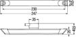 HELLA Umrißleuchte 396427/2 LED-es, 24 V
Montageart: Anbau, Einbauposition: seitlicher Anbau, Leuchten-Bauart: LED, Zulassungsart: ECE-geprüft, Spannung [V]: 24, Anzahl der LEDs: 2, Anzahl der Leuchtefunktionen: 1, Gehäusefarbe: grau, Lampenart: LED, LED-Lichtfarbe: rot, Leistungsaufnahme [W]: 1,4, Leuchtefunktion: mit Umrisslicht (LED), Lichtscheibenfarbe: glasklar, Stromstärke [A]: 0,06, Montage/Demontage durch Fachpersonal erforderlich!: 2.