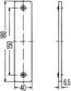 HELLA Rückstrahler (universal) 396358/2 Montageart: Anbau, geschraubt, Einbauseite: hinten, Ergänzungsartikel/Ergänzende Info 2: ohne Befestigungsmaterial, Anzahl der Bohrungen: 2, Anzahl der Leuchtefunktionen: 1, Bohrung-O [mm]: 5,2, Lichtscheibenfarbe: rot 
Montageart: Anbau, geschraubt, Befestigungsart: für senkrechte Befestigung, Einbauposition: hinten, Breite [mm]: 40, Länge [mm]: 180, Höhe [mm]: 5, Dicke/Stärke [mm]: 5, Leuchtefunktion: mit Rückstrahllicht, Anzahl der Leuchtefunktionen: 1, erfüllt ECE-Norm: R3, Zulassungsart: S 3.