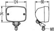 HELLA Reversing light (universal) 371052/2 Mounting Type: mounting, Fastening Type: Swivelling Mounting Bracket, Light Design: Halogen, Lamp Type: P21W, Voltage [V]: 24, 12, Fitting Position: Rear, Width [mm]: 74, Length [mm]: 74, Light Function: with reverse light, Number of light functions: 1, Fulfils ECE norm: R23, Plug Type: Blade Terminal, Lens Colour: Crystal clear, Housing Colour: Chrome, Supplementary Article/Info 2: without bulbs, Assy./disassy. by qualified personnel required!: 2.