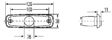 HELLA Width lamp (side-signal) 396393/2 12 V
Mounting Type: Screw Connection, Fitting, Fastening Type: for vertical fastening, for horizontal fastening, Light Design: Halogen, Lamp Type: W3W, Voltage [V]: 12, Fitting Position: Right, Left, Height [mm]: 11, Width [mm]: 38, Length [mm]: 126, Light Function: with side marker light, with reflector, Number of light functions: 2, Protection Type (IP Code): IP5K9K, Fulfils ECE norm: R91, R112, R113, R37, Registration Type: CCC approved, SAE approved, ADR/GGVS approved, Housing Type: Housing 3.