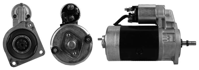 DRI Starter 10163023 Renovated. Returned products must be returned in the original boxes supplied by BORG!
Rated Power [kW]: 1,7, Voltage [V]: 12, Flange O [mm]: 82,5, Number of Teeth: 9, Rotation Direction: Clockwise rotation, Clamp: M8, Plug Type ID: Plug, Number of mounting bores: 3, Number of threaded holes: 1 1.