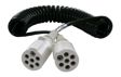 ERICH JAEGER Trailer electric connector 208913 Number of Poles: 07, DIN / ISO: ISO 3731 - Typ S, Voltage [V]: 24, Temperature range from [°C]: -40, Temperature range to [°C]: 100, Material: TPE (thermoplastic elastomer), Outer diameter [mm]: 50, Wire cross-section [mm2]: 6 x 1,0, 1 x 1,5, Working length [m]: 4, Housing material: GRP (Glass fibre Reinforced Plastic) 
Number of pins: 07, DIN / ISO: ISO 3731 - Typ S, Voltage [V]: 24, Temperature range from [°C]: -40, Temperature range to [°C]: 100, Material: TPE (thermoplastic elastomer), Oute 2.