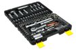 A.Z. MEISTERTEILE Plug spanner kit 11247355 "1/2"" drive.
18pc 6-point Standard Socket 10,11,12,13,14,15,16,17,18,19,20,21,22,23,24,27,30,32mm. 
4  Deep Socket  14,15,17,19mm. 
1  Universal Joint. 
2  Extensions:125mm,250mm.
1  72T Ratchet.
1  3 way Adaptor. 
2 Spark plug socket:16mm,21mm. 
1 5/16"" Bits holder.   
15pc Bits 30mm.
T:40,45,50,55mm  PD:3,4   PZ:3,4 FD:8,10,12mm.
HEX:8,10,12,14mm.

1/4"" drive. 
13pc 6-ponit standard socket 4, 4.5, 5, 5.5, 6, 7, 8, 9, 10, 11, 12, 13, 14mm. 
8pc Deep Socket:6,7,8,9,10,11,12,13mm. 
1pc Univers 2.