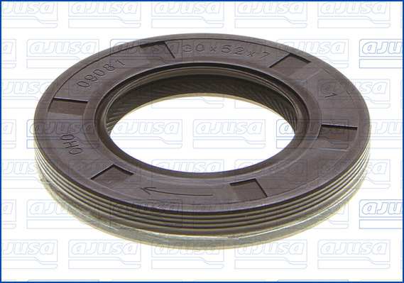 AJUSA Wellendichtring, Nockenwelle 810079 Rotationsrichtung: besser
Einbauseite: stirnseitig, Innendurchmesser [mm]: 30, Außendurchmesser [mm]: 52, Höhe [mm]: 7