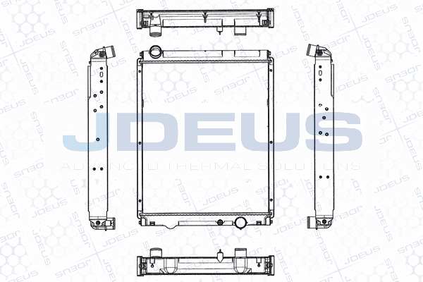 JDEUS Radiator 10513745 Supplementary Article/Info 2: with frame, Radiator type: Brazed cooling fins, Cooling fins material: Aluminium, Water Tank Material (radiator): Plastic, Core Length [mm]: 625, Core Width [mm]: 520, Core Depth [mm]: 50, Manufacturer Exclusion: DENSO, Quality/ Grade: AM