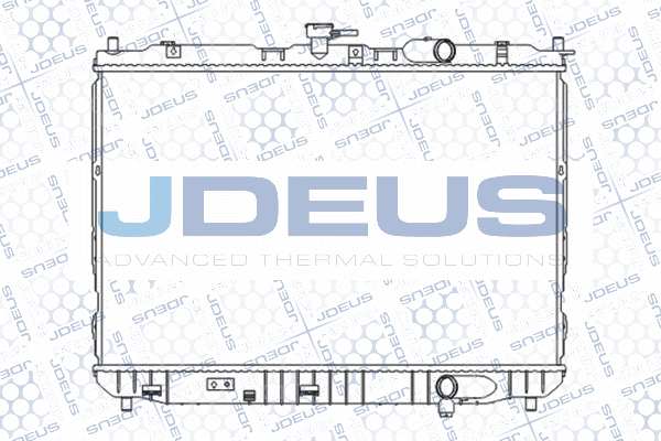 JDEUS Radiator 10513727 Radiator type: Brazed cooling fins, Cooling fins material: Aluminium, Water Tank Material (radiator): Plastic, Core Length [mm]: 430, Core Width [mm]: 670, Core Depth [mm]: 26, Quality/ Grade: AM