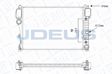 JDEUS Radiator 291492 Aluminum/plastic
Radiator type: Brazed cooling fins, Cooling fins material: Aluminium, Water Tank Material (radiator): Plastic, Core Length [mm]: 640, Core Width [mm]: 448, Core Depth [mm]: 36, Connection Diameter 1 [mm]: 51, Inlet Diameter 1 [mm]: 51, Quality/ Grade: AM 2.