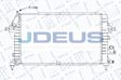 JDEUS Radiator 291350 Radiator type: Brazed cooling fins, Cooling fins material: Aluminium, Water Tank Material (radiator): Plastic, Core Length [mm]: 600, Core Width [mm]: 368, Core Depth [mm]: 26, Connection Diameter 1 [mm]: 35, Inlet Diameter 1 [mm]: 35, Quality/ Grade: AM 2.
