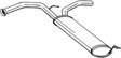 BOSAL Auspufftopf 11058208 hintere
zusätzlich benötigte Artikel siehe Zubehörliste: 5.
