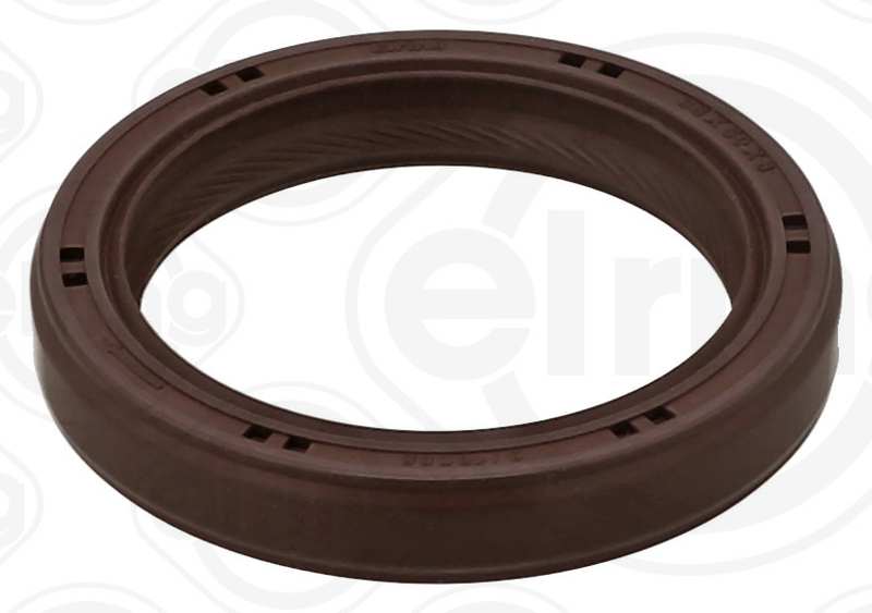 ELRING Crankshaft slave 11113240 Inner diameter [mm]: 38, Outer diameter [mm]: 50, Height [mm]: 8, Radial Shaft Seal Design: AS, Swirl Type: Right-hand Twist, Material: FPM (fluoride rubber), Dust Cover: with dust lip 1.