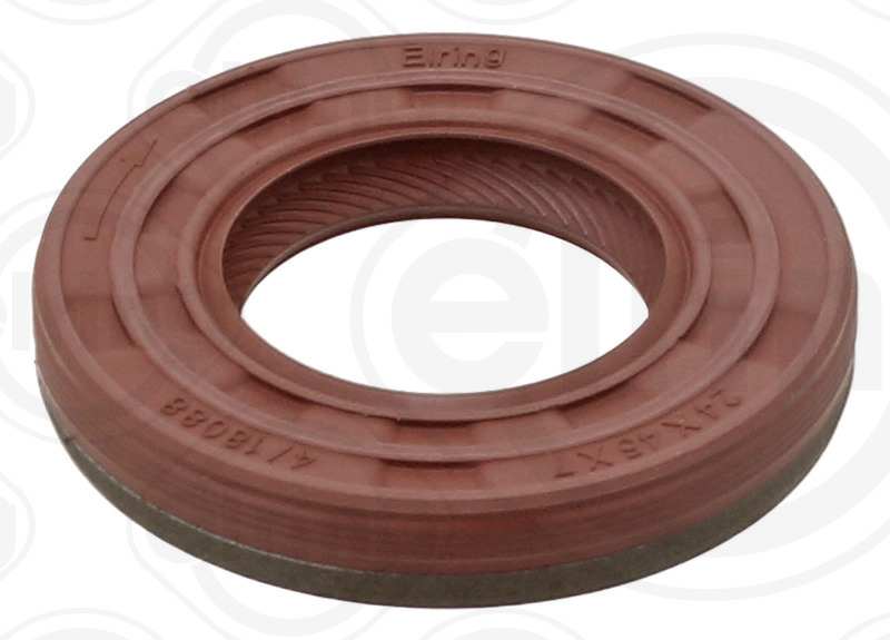 ELRING Camshaft seal 11019955 Inner diameter [mm]: 22,6, Outer diameter [mm]: 45,3, Height [mm]: 7,1, Radial Shaft Seal Design: AW/BS, Swirl Type: Right-hand Twist, Material: FPM (fluoride rubber), Dust Cover: with dust lip 1.