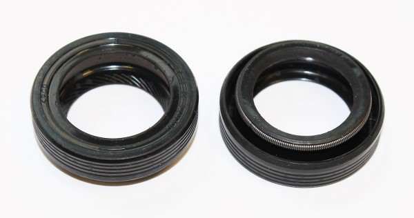 ELRING Transmission gear seal 11113066 Inner diameter [mm]: 23, Outer diameter [mm]: 35, Height [mm]: 8, Height 2 [mm]: 11, Radial Shaft Seal Design: AS, Swirl Type: Right-hand Twist, Material: ACM (Polyacrylate), Dust Cover: with dust lip 1.