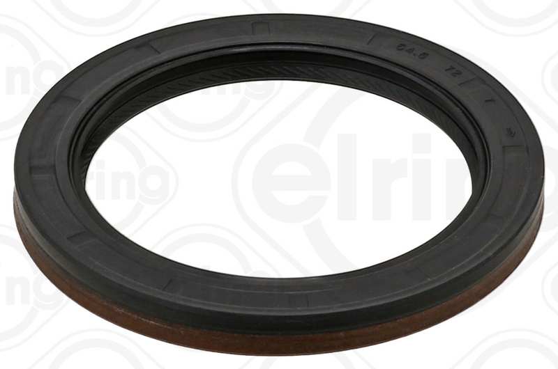 ELRING Transmission gear seal 11019042 Inner Diameter [mm]: 54,5, Outer Diameter [mm]: 72, Height [mm]: 7, Radial Shaft Seal Design: AW/BS, Swirl Type: Right-hand Twist, Material: ACM (Polyacrylate), Dust Cover: with dust lip 1.