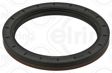 ELRING Transmission gear seal 11113286 Inner diameter [mm]: 67, Outer diameter [mm]: 85, Height [mm]: 9, Radial Shaft Seal Design: A/BS2, Swirl Type: Left-hand Twist, Material: ACM (Polyacrylate), Dust Cover: with dust lip 1.
