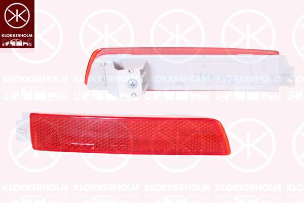 KLOKKERHOLM Rückstrahler 742237 Rechte. hintere
Einbauseite: hinten rechts, Farbe: rot