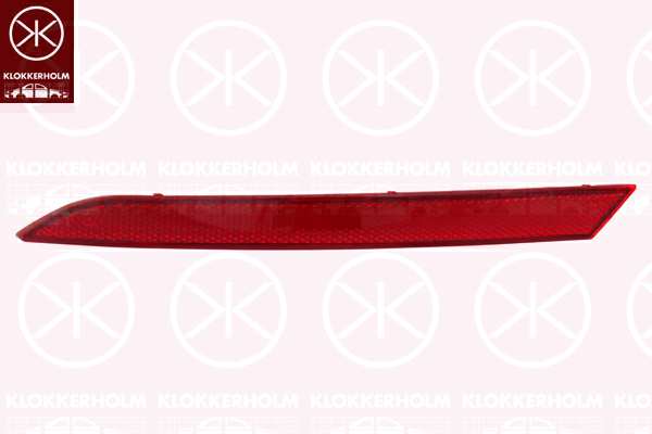 KLOKKERHOLM Rückstrahler 630472 Rechte. hintere
Einbauseite: hinten rechts, Farbe: rot
