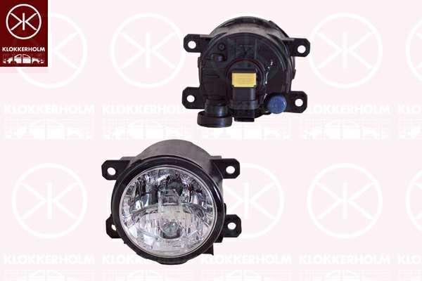 KLOKKERHOLM Nebelscheinwerfer 625983 Einbauposition: vorne, Leuchtefunktion: mit Tagfahrlicht, Lampenart: H8, P13W, Herstellereinschränkung: Valeo