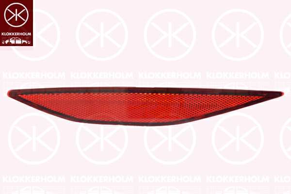 KLOKKERHOLM Rückstrahler 748606 Linke, hintere
Einbauseite: hinten links, Farbe: rot