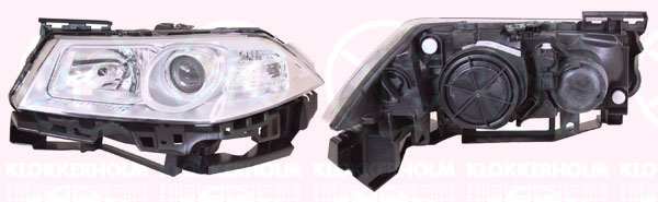 KLOKKERHOLM Headlamp 10726463 Fitting Position: Left, Lamp Type: H7/H1, Supplementary Article/Info 2: without motor for headlamp levelling, Illuminance [lx]: 20