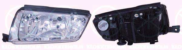 KLOKKERHOLM Headlamp 10726488 Fitting Position: Right, Lamp Type: H7/H3, Supplementary Article/Info 2: without motor for headlamp levelling, Illuminance [lx]: 12,5, Manufacturer Restriction: Depo