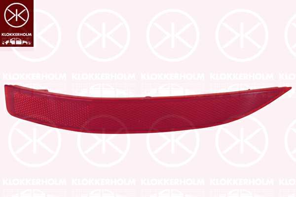 KLOKKERHOLM Rückstrahler 11238526 Einbauseite: hinten rechts, Farbe: rot