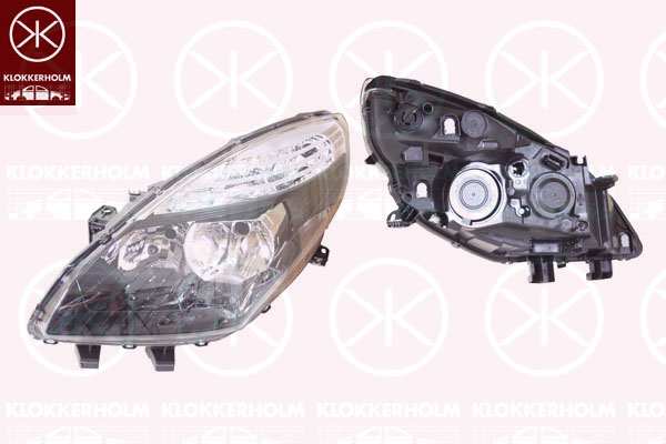 KLOKKERHOLM Headlamp 10726250 Fitting Position: Right, Quality: A1, Illuminance [lx]: 18, Lamp Type: H7/H7, Supplementary Article/Info 2: without motor for headlamp levelling, Manufacturer Restriction: Valeo 
Fitting Position: Right, Illuminance [lx]: 17,5, Lamp Type: H7/H7, Supplementary Article/Info 2: without motor for headlamp levelling, Manufacturer Restriction: Valeo