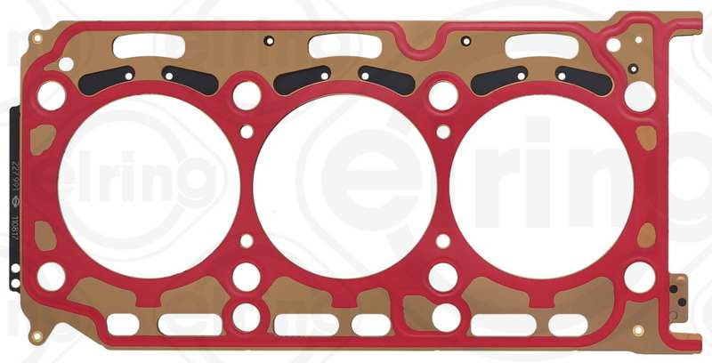 ELRING Cyilinder head gasket 66646 Fitting Position: Left, Thickness [mm]: 1,65, Installed thickness [mm]: 1,65, Number of Holes: 2, Piston protrusion from [mm]: 0,91, Piston protrusion to [mm]: 0,96, Diameter [mm]: 84,3, Gasket Design: Multilayer Steel (MLS), Number of layers: 5