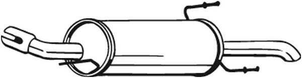 BOSAL Auspufftopf 550702 hintere
zusätzlich benötigte Artikel siehe Zubehörliste: 1.