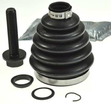 SPIDAN Drive shaft boot 10714403 Stock. Material: Thermoplastic
Inner Diameter 1 [mm]: 26, Inner Diameter 2 [mm]: 78, Height [mm]: 108, Thread Size: M16x1.5x77, Bellows Material: TPE (thermoplastic elastomer), New Part: , Supplementary Article/Info 2: with screw