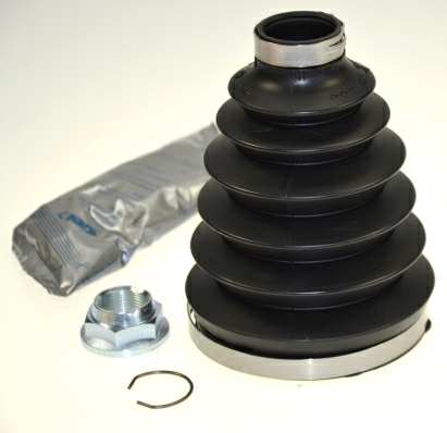 SPIDAN Drive shaft boot 10714792 Stock. Material: Thermoplastic
Inner Diameter 1 [mm]: 30, Inner Diameter 2 [mm]: 101, Height [mm]: 144, Thread Size: M22x1.5, Bellows Material: TPE (thermoplastic elastomer), New Part: , Supplementary Article/Info 2: with nut