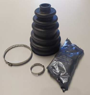 SPIDAN Drive shaft boot (universal) 10714844 Universal rubber bell set. 12 pieces. Material: Neoprene
Inner diameter 1 [mm]: 19, Inner diameter 2 of [mm]: 60, Inner diameter 2 to [mm]: 85, Height [mm]: 127, Bellows Material: Polychloroprene (Neoprene), Version: UNIVERSAL, New Part: