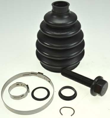 SPIDAN Drive shaft boot 10714404 Stock. Material: Thermoplastic
Inner Diameter 1 [mm]: 25, Inner Diameter 2 [mm]: 86, Height [mm]: 120, only in connection with: 4A0 407 643 A, Thread Size: M16x1.5x77, Bellows Material: TPE (thermoplastic elastomer), New Part: , Supplementary Article/Info 2: with screw