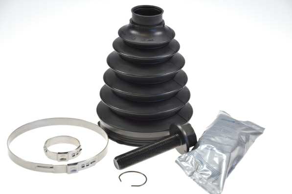 SPIDAN Drive shaft boot 10714093 Stock. Material: Thermoplastic
Inner Diameter 1 [mm]: 30, Inner Diameter 2 [mm]: 99, Height [mm]: 144, Thread Size: M16x1.5x77, Bellows Material: TPE (thermoplastic elastomer), New Part: , Supplementary Article/Info 2: with screw